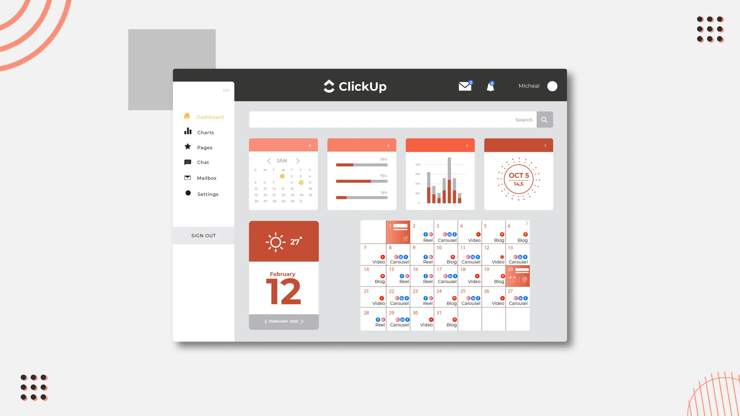 Content calender